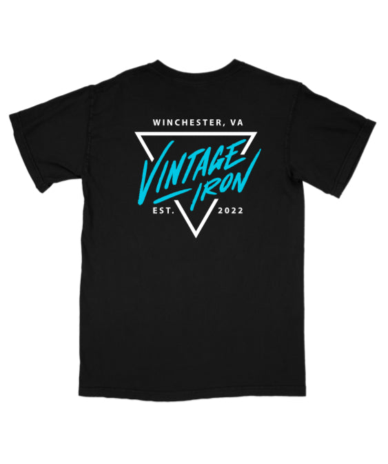 Classic Triangle T-Shirt - Black/Blue