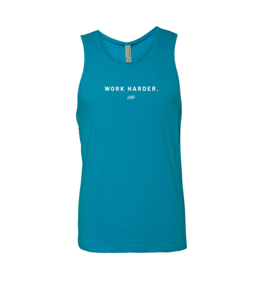 Work Harder Tank Top - Blue