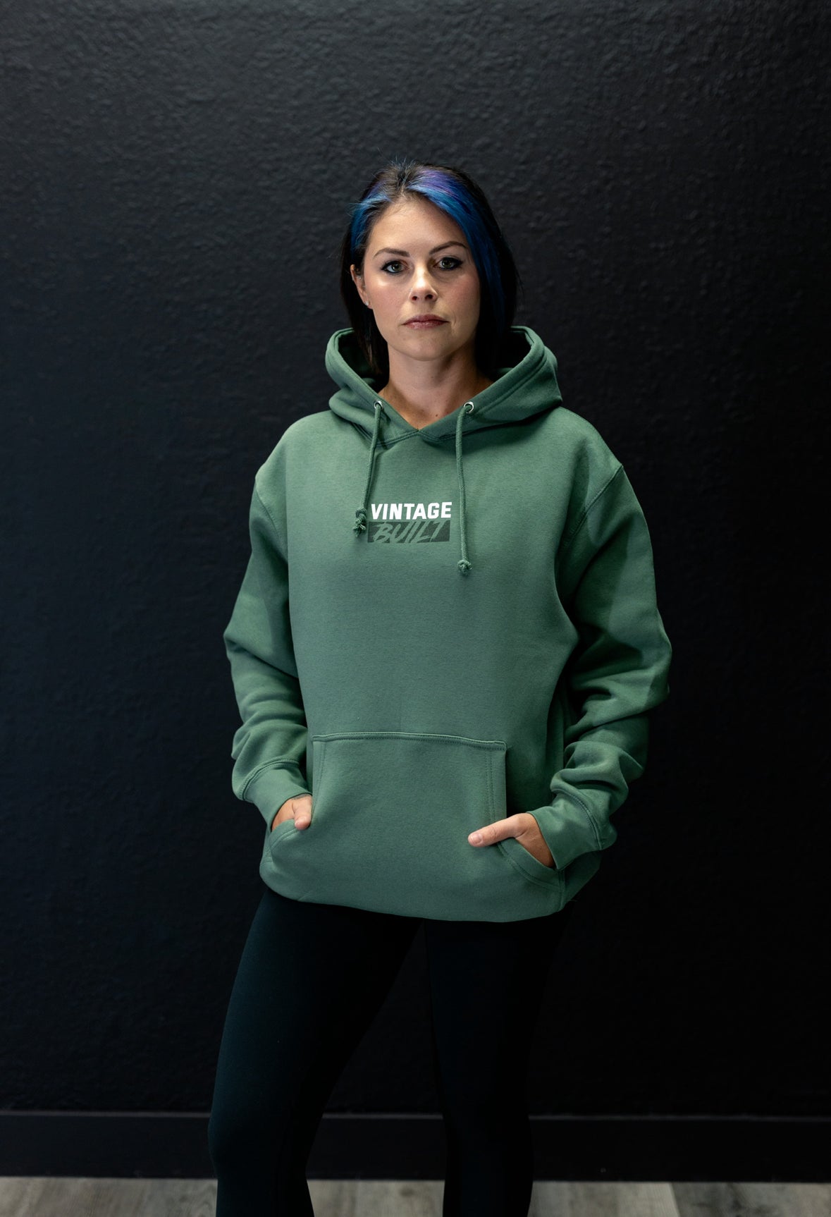 Vintage Built Hoodie - Sage