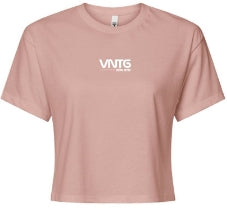 VNTG Crop Top - Desert Pink