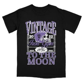 Vintage Football Pump Cover - Black/Purple