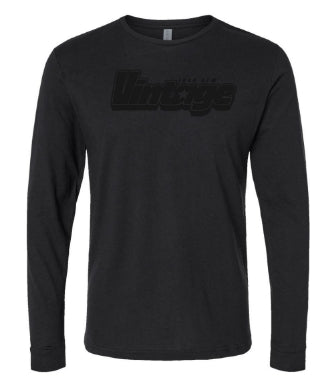 Vintage Star Long Sleeve Tee - Black