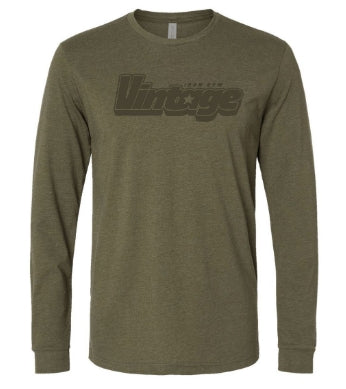 Vintage Star Long Sleeve Tee - Army Green