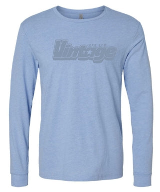 Vintage Star Long Sleeve Tee - Blue
