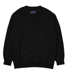 Vintage Football Crewneck - Black/Purple