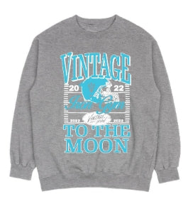 Vintage Football Crewneck - Grey/Blue